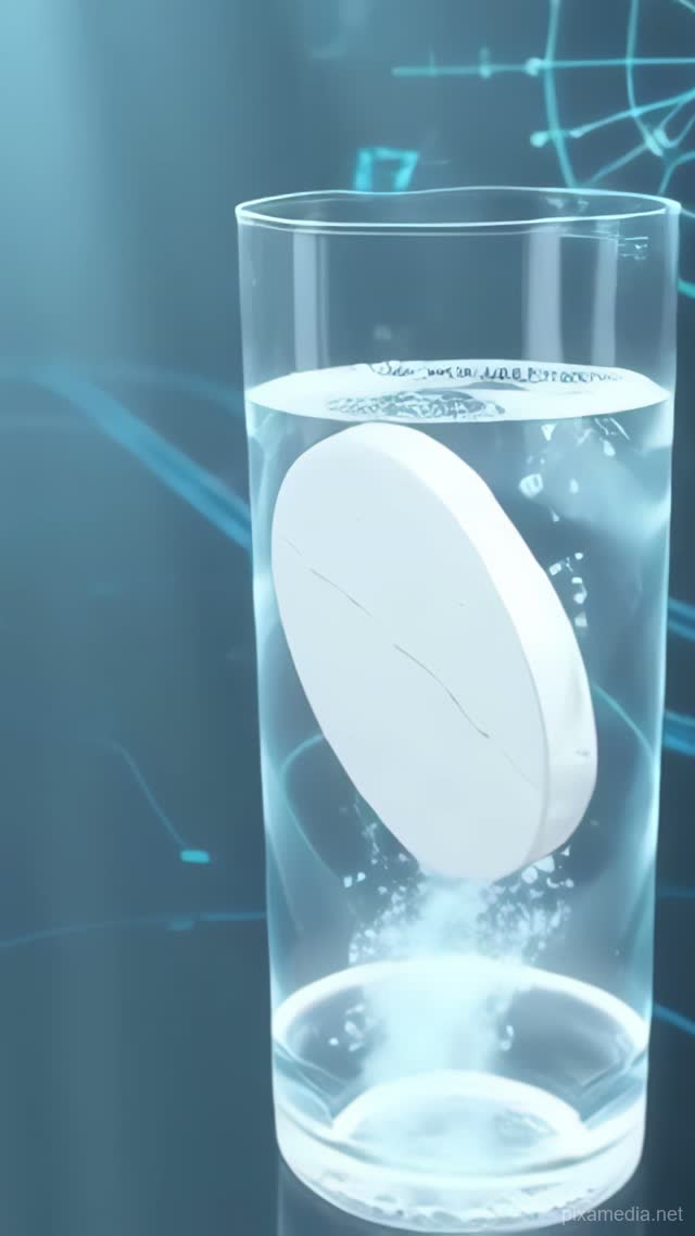 Tablet Dissolves in Data Light - Medical & Health AI stock